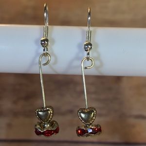 Homemade Heart Earrings